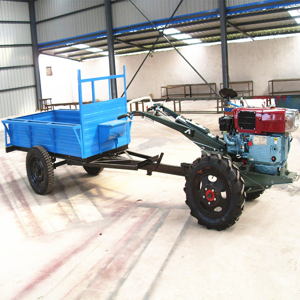 15HP walking tractor trailer