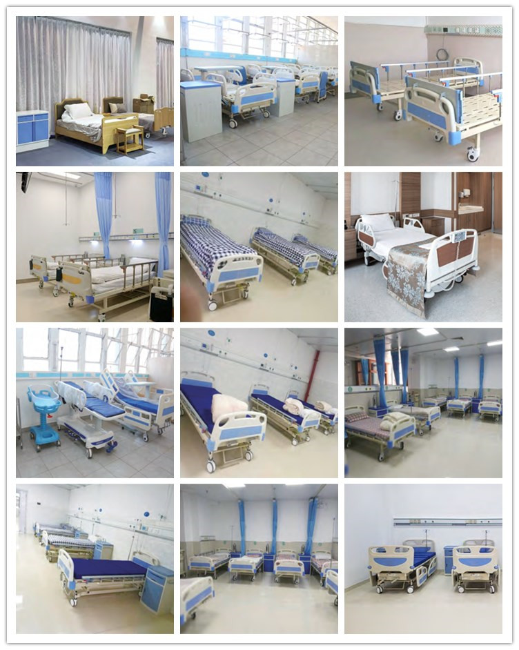 Manual Children Hospital Bed Medical Home Use Children Kids Baby