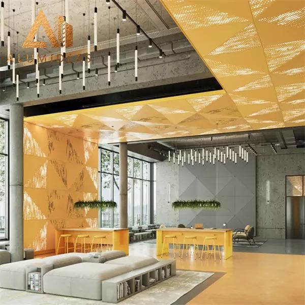 Aluminum ceiling for mall