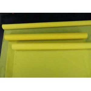 Plain Weave Screen Printing Mesh Material Silk Screen Mesh Roll White / Yellow