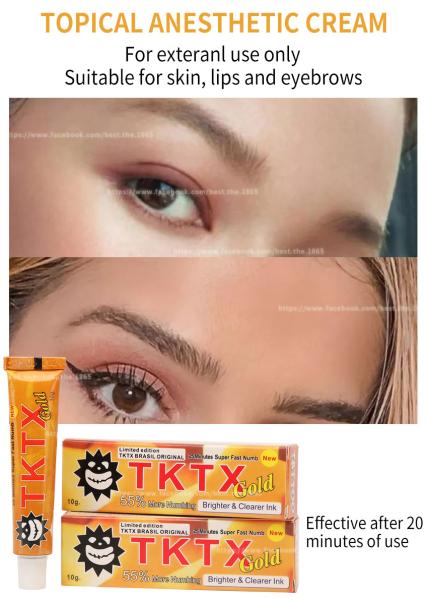 Tattoo Numbing Cream Permanent Makeup Stop Pain TKTX Tattoo Numbing Cream Gold