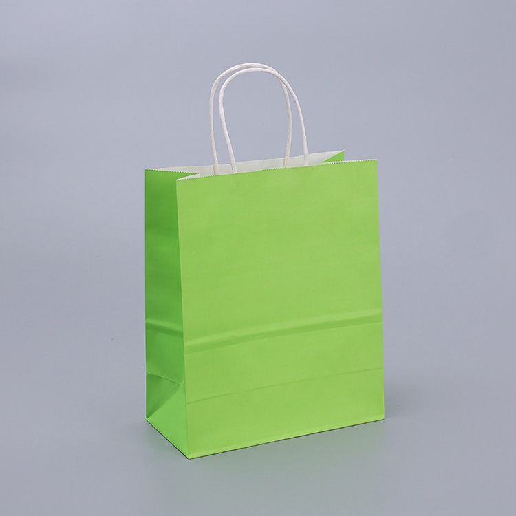 Competitive Eco-Friendly Folding Brown Kraft Paper Shopping Bag with Customized Logo