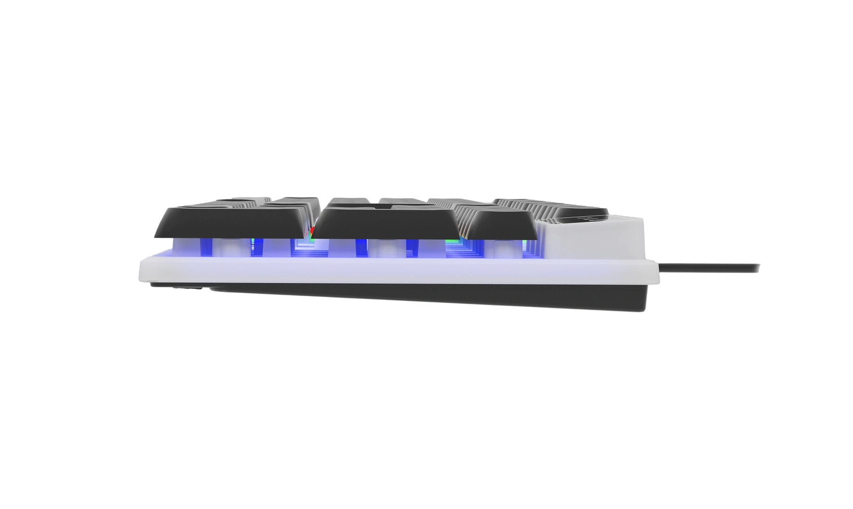 104 Keys Full-size Gaming Keyboard easy To Carry Cool LED Rainbow Backlight All FN+F1-F12 Keys