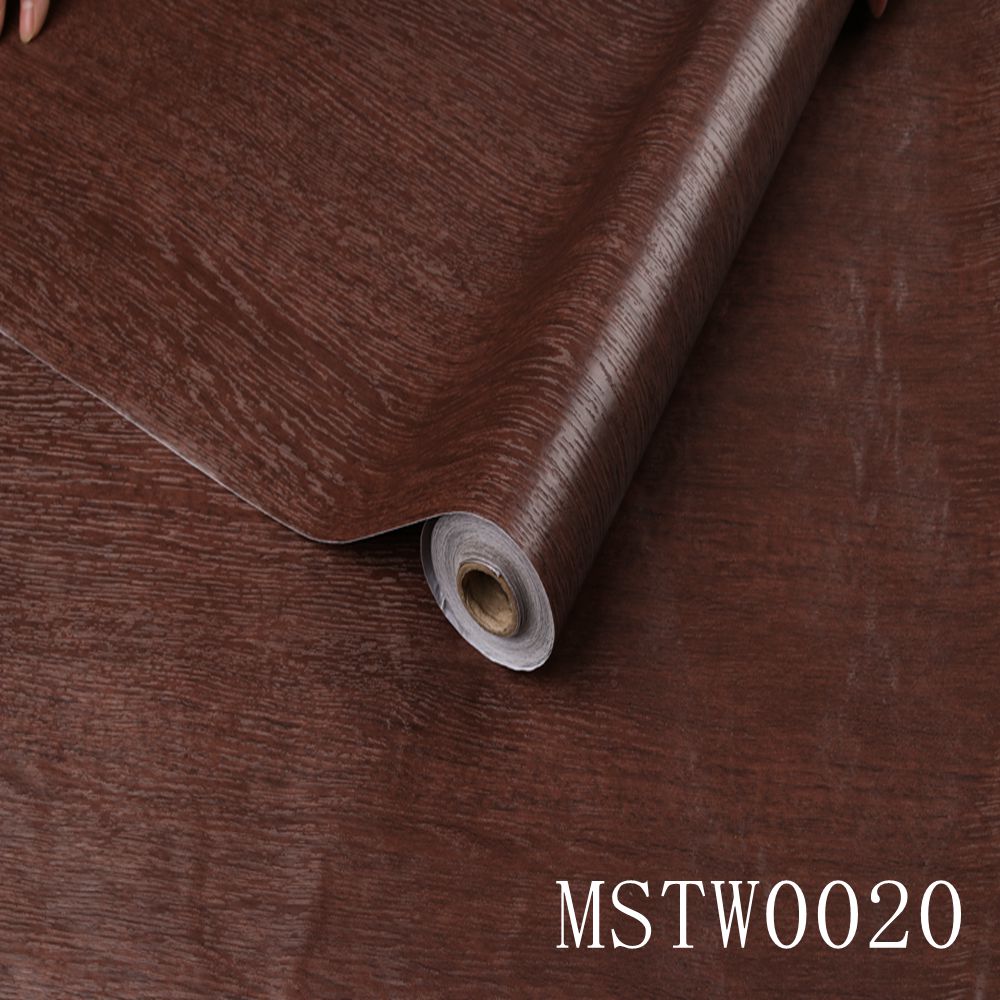 Wood Grain Self-Adhesive PVC Vinyl Wall Panels Modern Style Wallpaper Contact Paper for Door Stickers
