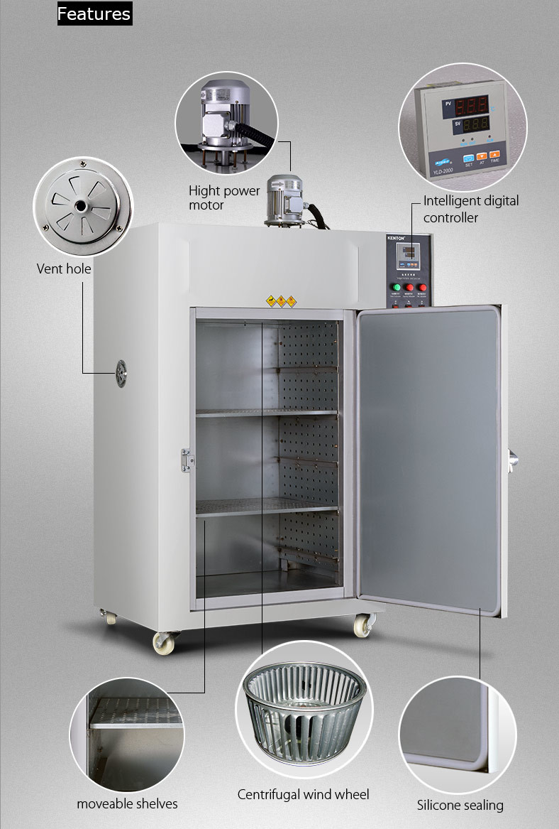 Industrial Tray Drying Oven Machine Precise Forced Professional Circulation Hot Air High Temperature Dry Oven