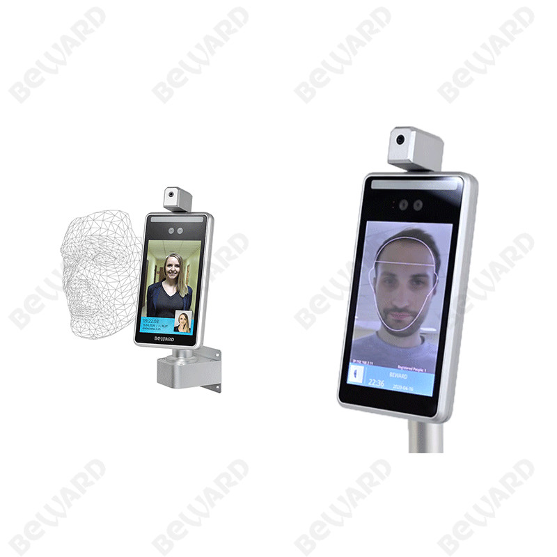 Multi Verification 300ms Face Recognition Temperature Reader Machine