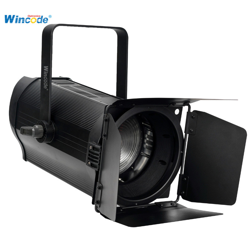 400W LED CRI95 Stage Lighting RGBAL 5 In 1 Auto Zoom Fresnel Spot Light With Color Management System