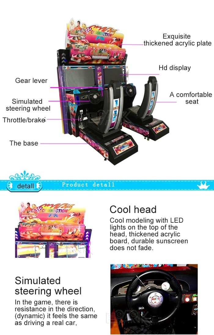 Double Players Outrun Racing Simulator Racing Game Machine With Red Seats