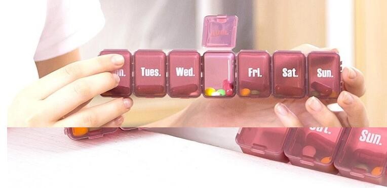 Portable Creative style foldable travel plastic cup with pill case, Random color creative travel cup with pill case for