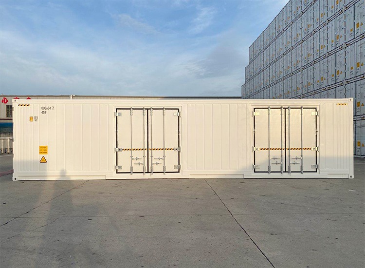 12192 x 2438 x 2896 mm 2-Door Open Side Refrigerator 40 Feet Length Reefer Container for Fresh Goods Transportation