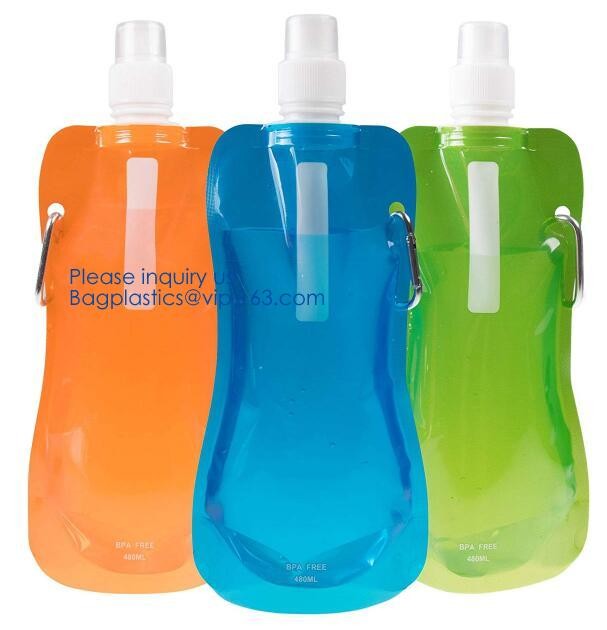 Biodegradable Liquid Packaging Leakage Proof Pouch Custom Custom 1 Gallon Water Bag Foldable Sports Drinking Water Bag