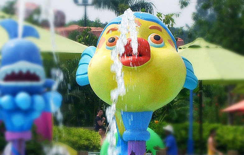 Aqua Amusement Park Water Active Water Splash Pad Clown Spray for Kids
