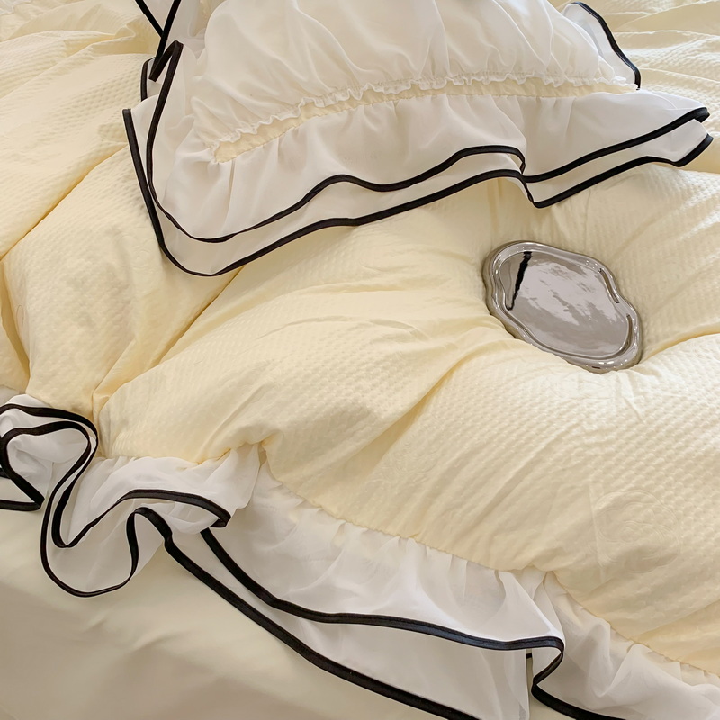 Solid Pattern King Size Designer Bedding Sets Comforter Sets for Home and Bedroom