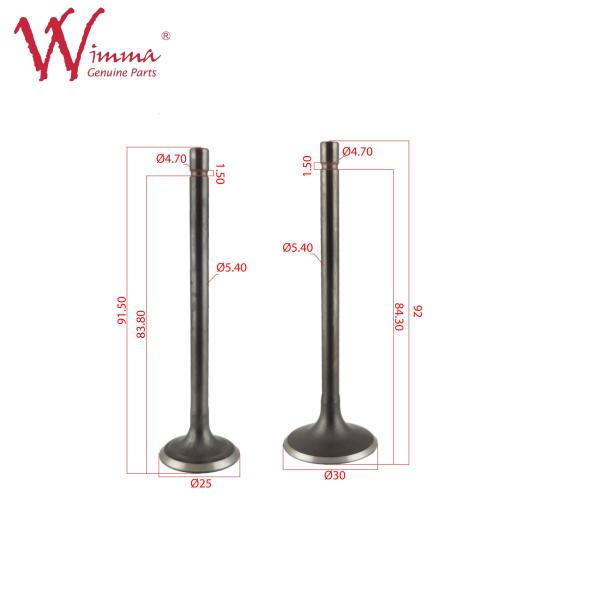 Motorcycle Intake And Exhaust Valves, Main Engine Exhaust Valve , High