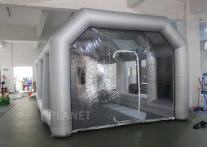  8m Oxford Cloth Inflatable Spray Booth With 4 Filters For Car Washing / Painting Manufactures