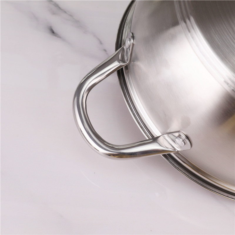 30cm Stainless Steel Double Bottom Cookware Steamer Pot Set