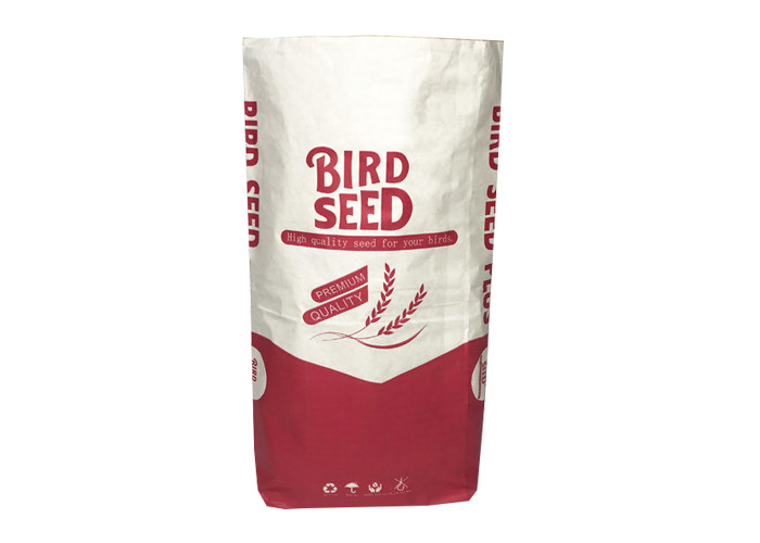Customized Multiwall Kraft Paper Bags Powder Food Ingredients Used