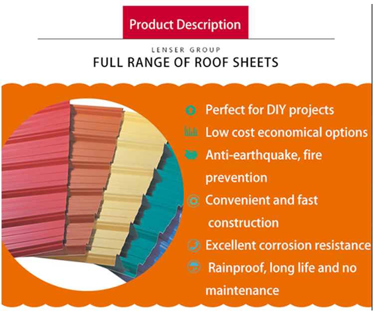 Mid Hard Color Coated Metal Sheet Z30 Corrugated Metal Roofing Sheets Customized