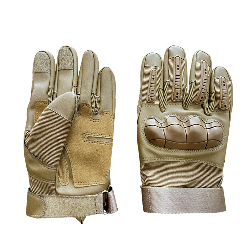 Customizable Hard-Knuckle Anti-Slip Microfiber Leather Gloves with ISO9001 Validation