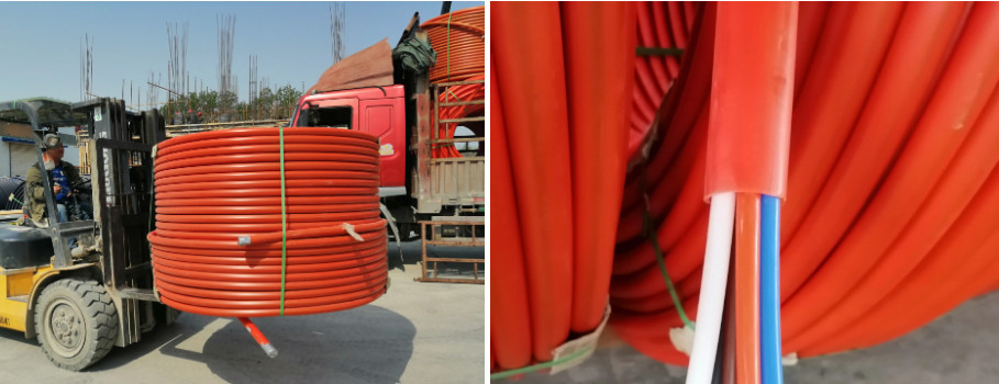 6 Micro Tubes 7 Micro Tubes COD Corrugated Optic Duct For Highway Threading Pipe Machine