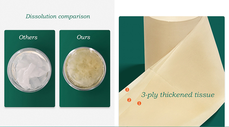 Nontoxic Eco Friendly Biodegradable Toilet Paper Roll Durable Wood Pulp Material