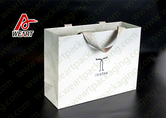 Boutique Application Small Art Paper Bags Funny Patten FCC / SGS Standard