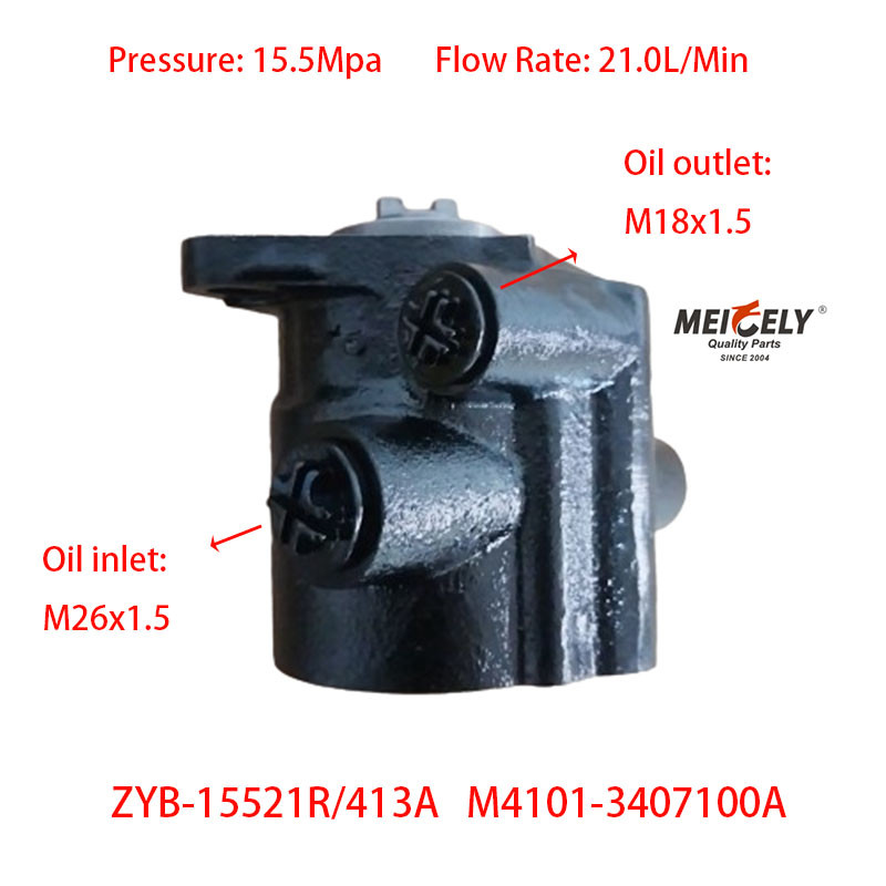 Stock Yuchai 6M Engine M4101-3407100A Yuchai Series Steering Pump