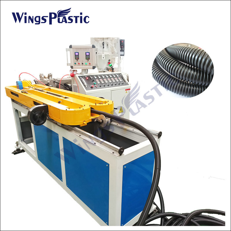 Pe Pp Pvc Single Wall Corrugated Pipe Making Machine Price / Corrugated Pipe Extrusion Production Line