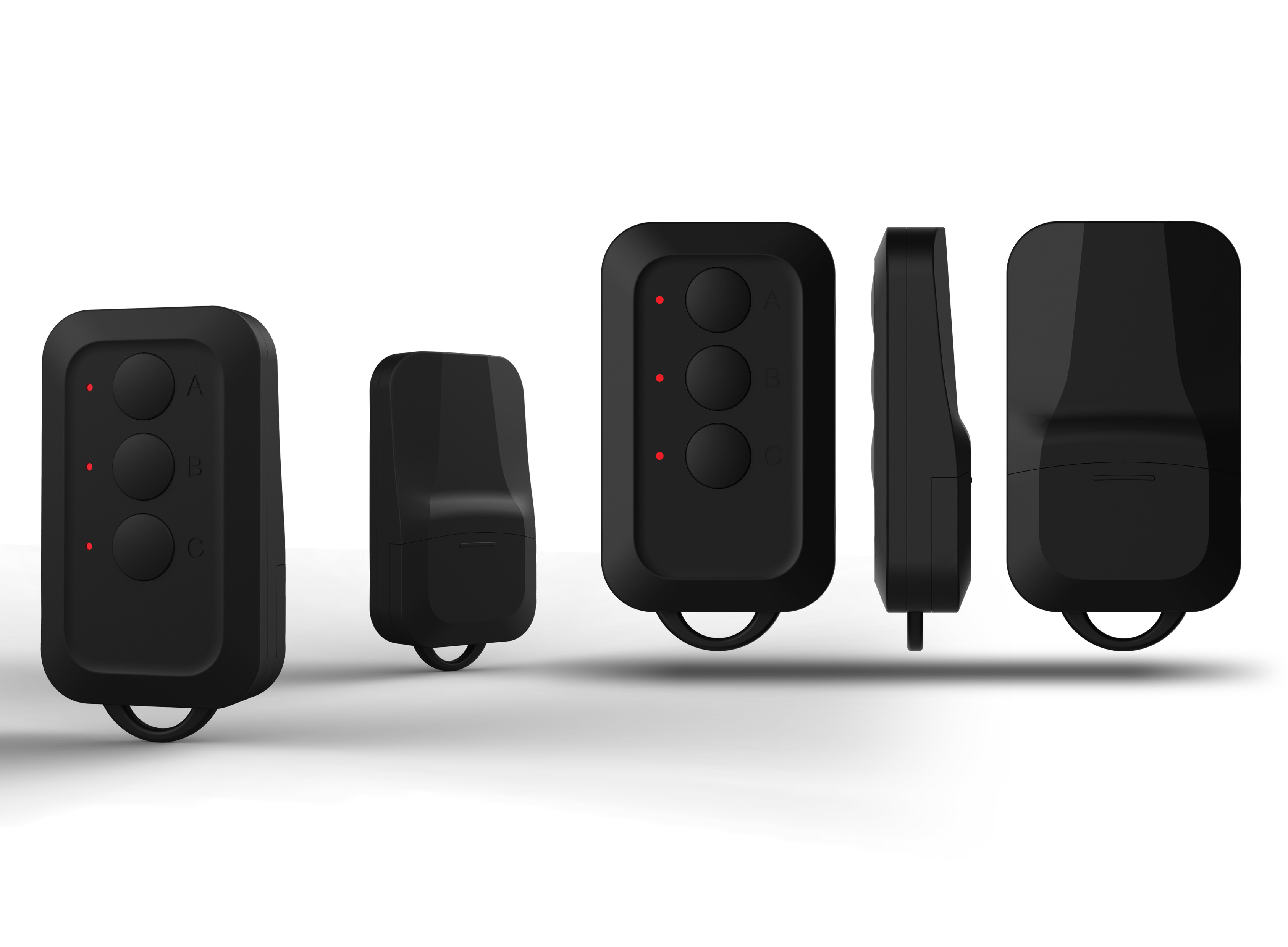 Multi Frequency Garage Door Remote Control Black Color 2.4G Connectivity CE Certification