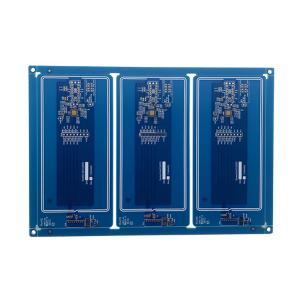 4L 2u'' HDI Printed Circuit Board Blue Solder Mask Immersion Gold With Immersion
