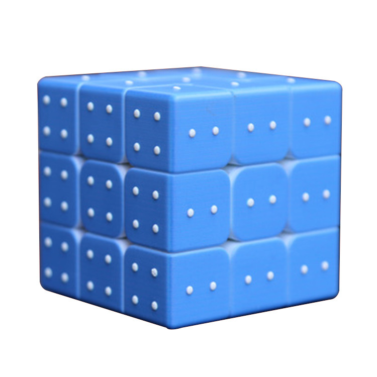 Blind Rubik'S Music Magic Cube OEM UV Fingerprint Braille Magic Cube 85g