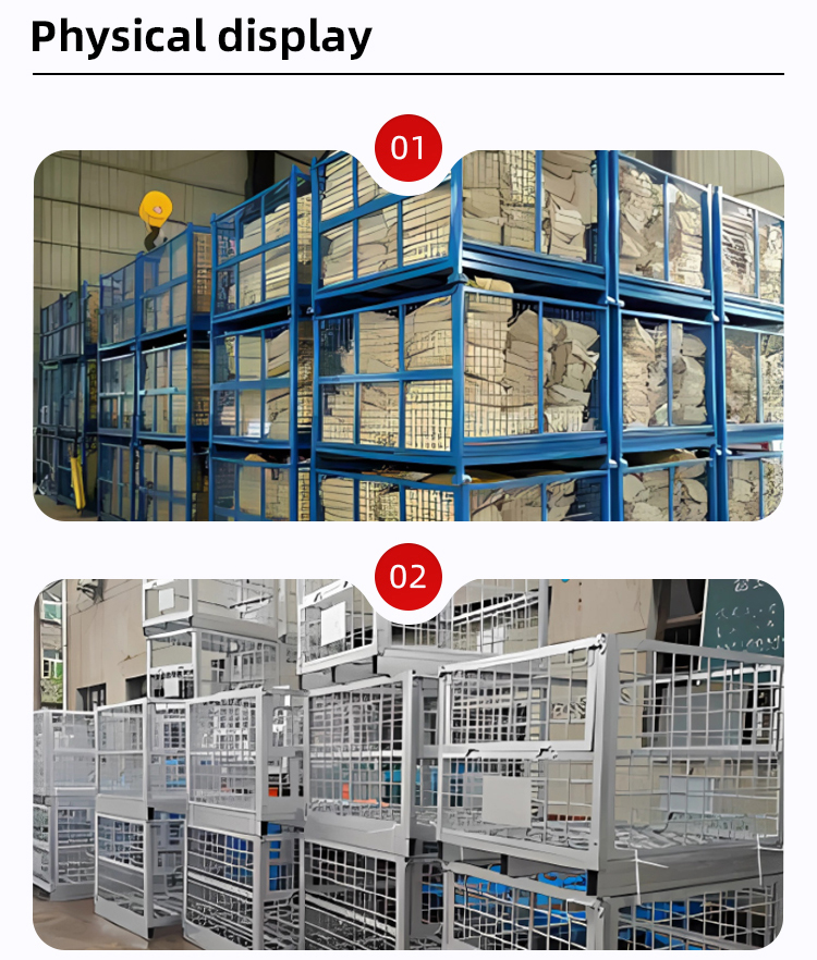 Heavy Duty Foldable Steel Storage Cage Warehouse Lockable Metal Storage Cages