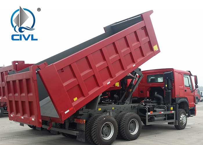 High Torque Heavy Duty Dump Truck With Air Suspension Short Flat Cab