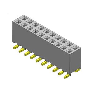  Female Header Connector 2.00mm Dual Row SMT TYPE 2*2PIN To 2*40PIN H=6.35mm Manufactures