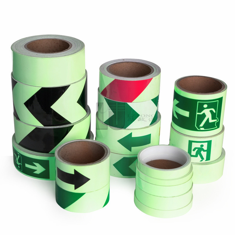 Glow In The Dark Tape Outdoor Safety Self-adhesive Material Night Glow Adhesive Tape Luminous Tape