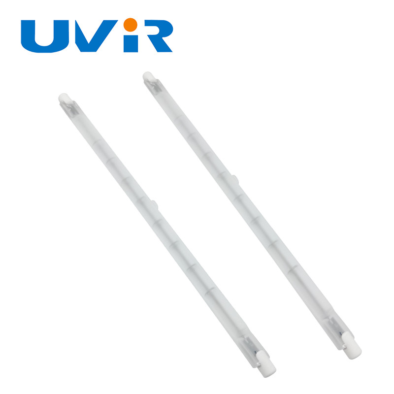 Straight Frosted Infrared Heating Lamp Tube Single Tube Short Wave For Infrared Heater