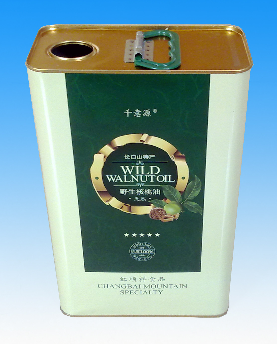 1000ml Olive Oil Tin Cans Waterproof Cooking Oil Tin Containers