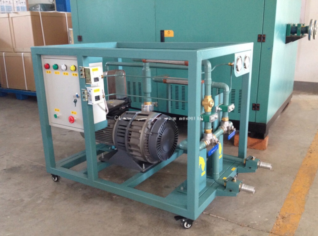 R245fa R123 Low Pressure Refrigerant Recovery Charging Machine 2HP Air Cooled Recovery Unit AC Recharge Machine