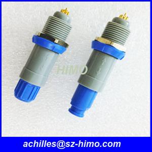  PAGPKG 1P series male and female Lemo plastic push pull connector with blue color Manufactures