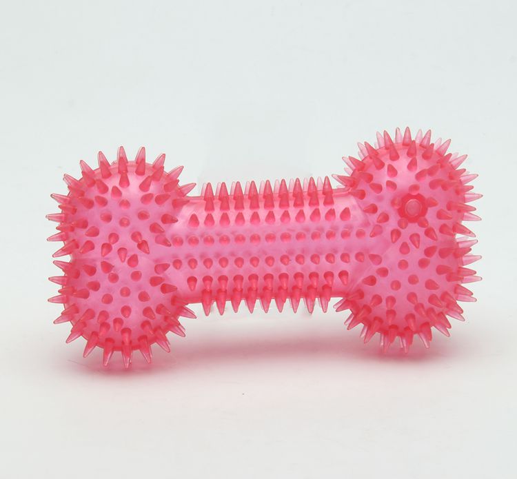 Customize Pink Plastic Toy Dog Bones ODM Service BSCI Certification