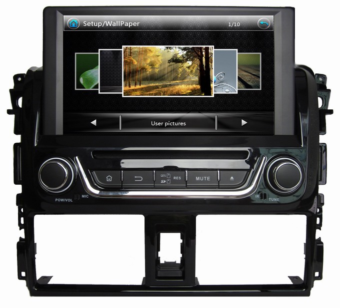 Ouchuangbo In Dash DVD GPS Navigation Audio Stereo System for Toyota Yaris 2014 OCB-8021A