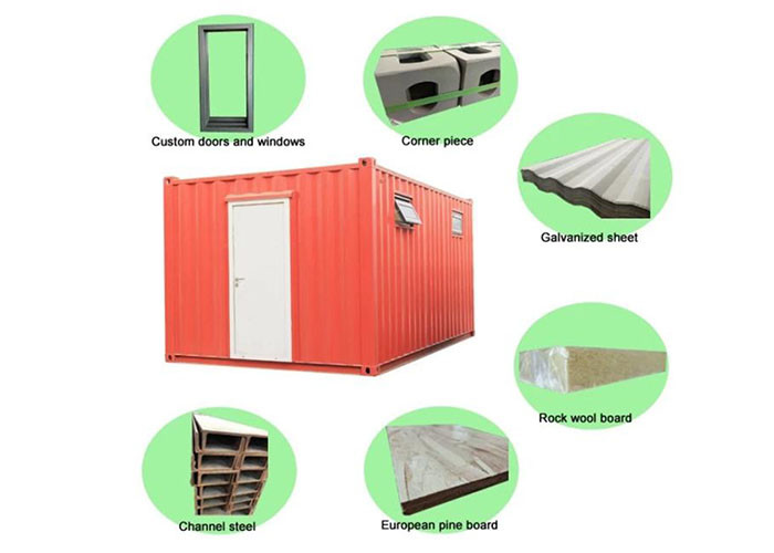 Tailor-made Solar Power Casas Prefabricadas Prefab Houses 20ft 40ft Shipping Container Homes