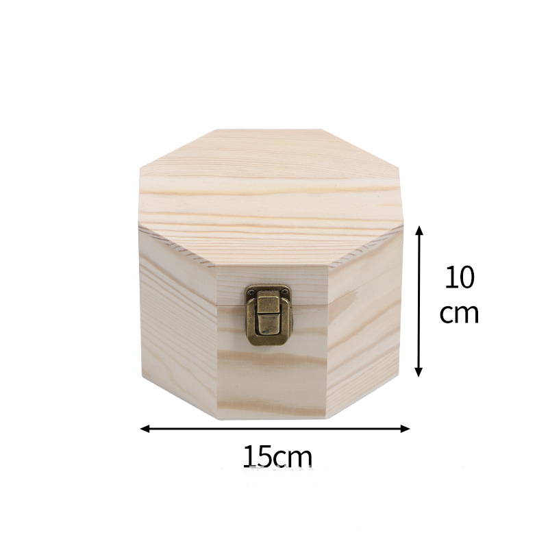 Ultraportable Small Wooden Box Packaging With Lock Dustproof Reusable