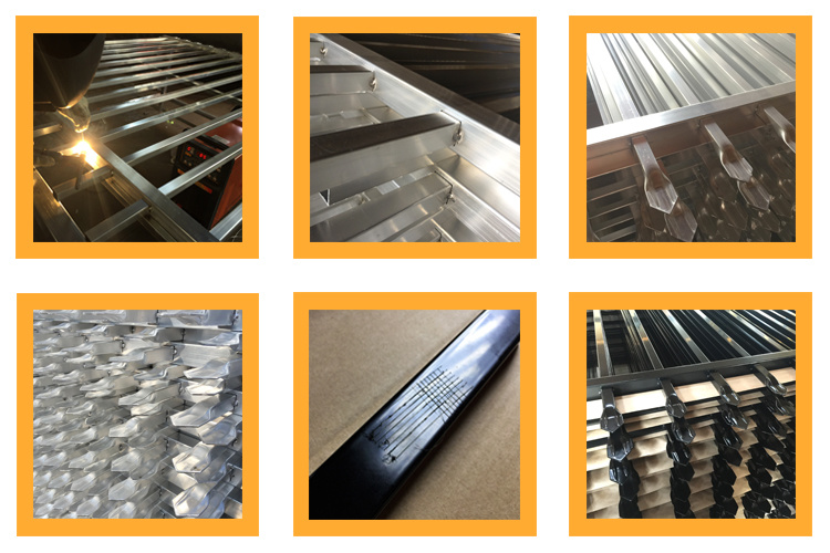 Powder Coating Security Flat Top Zinc Steel Fence Panel