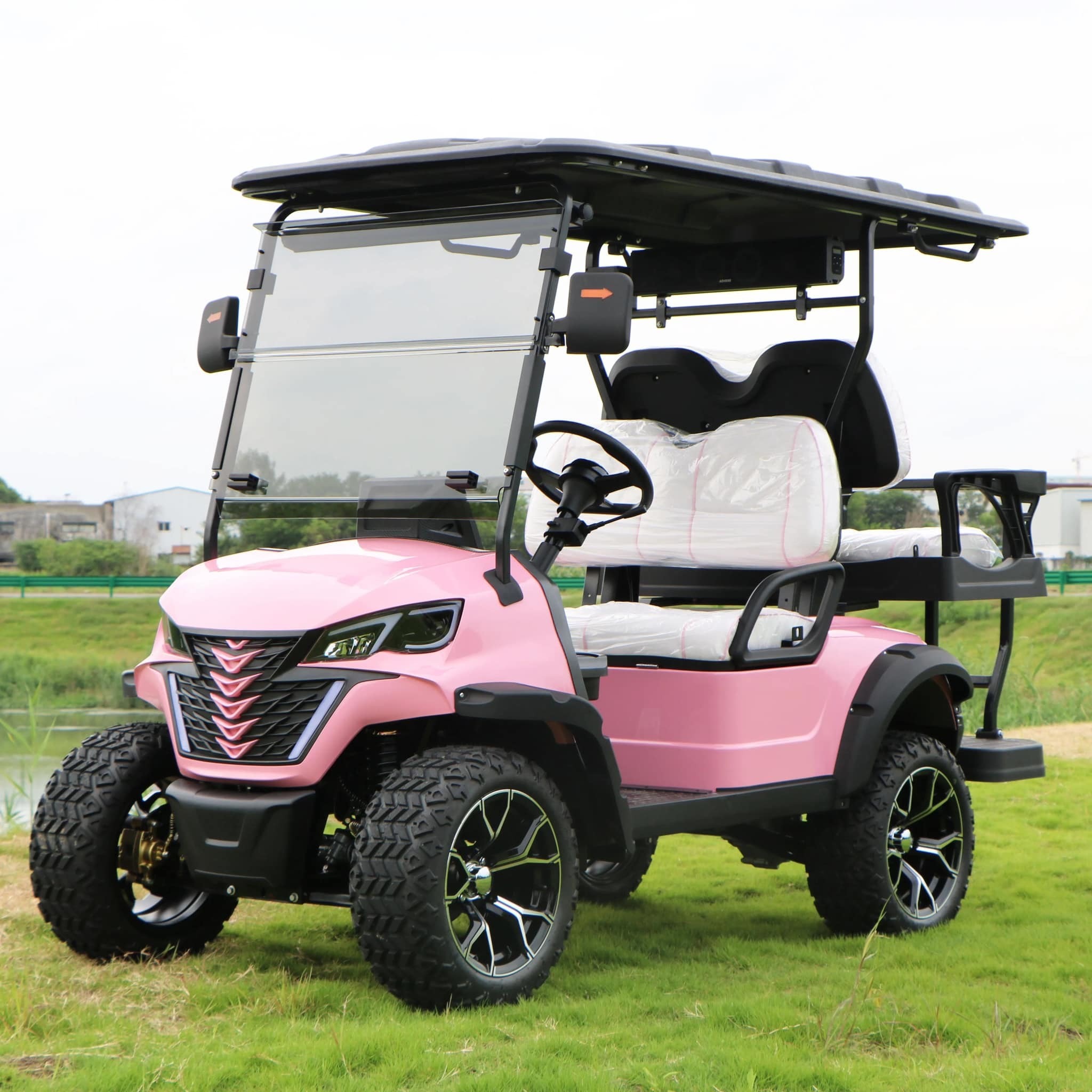 Modern 4 Seater Golf Cart for Family Outings and Group Tours Ground clearance 235mm