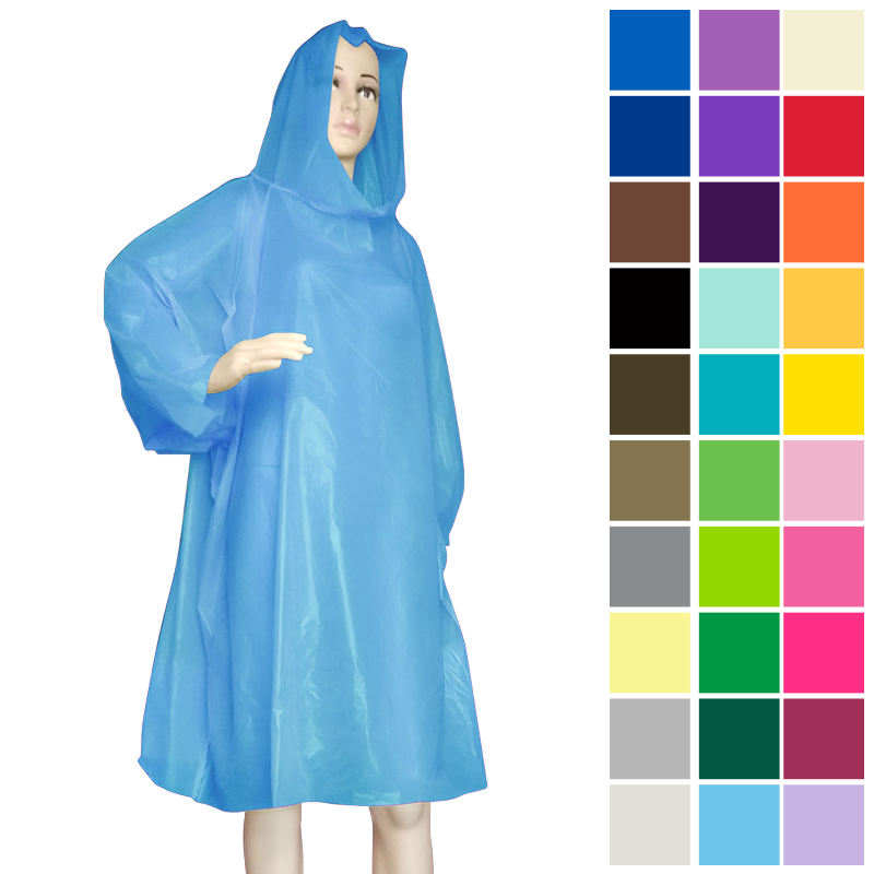 Korean Style Rain Coat High Vis Yellow PVC Rain Suit With Hood