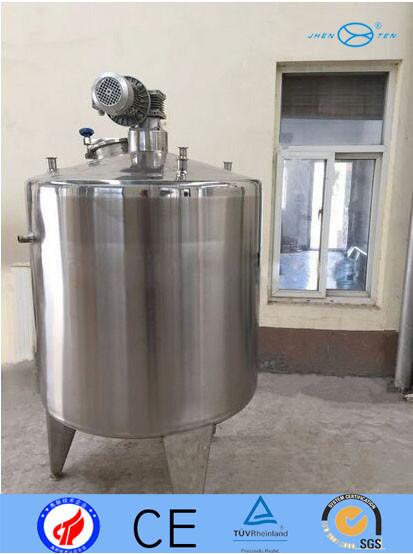2B Stainless Steel Mixing Tank For Yogurt Melting Agitator Vessel Dimple Full