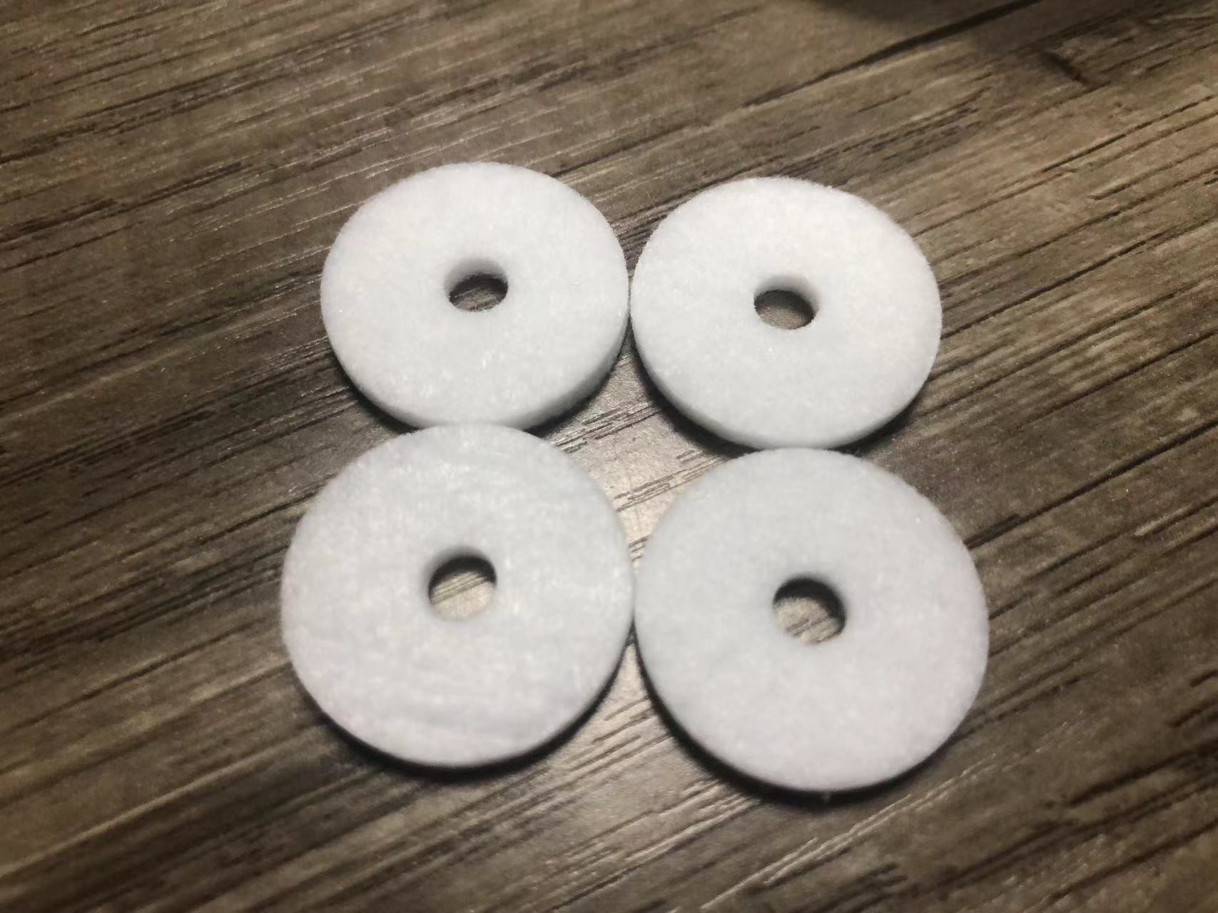 Needle Felt Cotton Pulp White Circular Absorbent Filter Element For Respiratory Filter