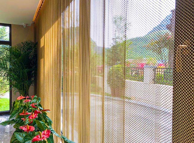 Metal Coil Curtain, Coil Drapery Curtain Ideal Indoor Decorative Mesh For Your Home And Hotel