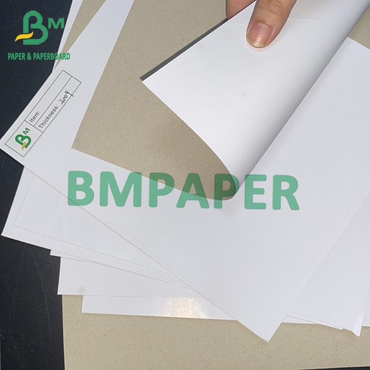 Duplex Grey Back Paper Gray Side / White Side Carton Blanc Board 350gsm 400gsm 450gsm Dimension 61 * 86cm 
